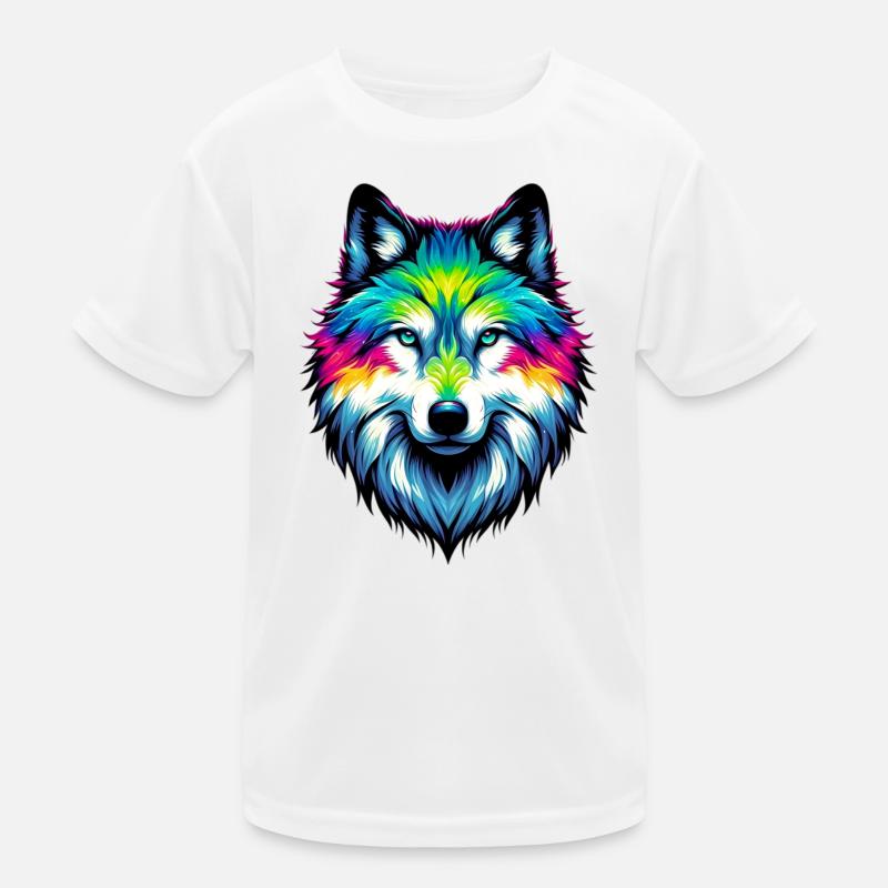 Wolf Kinder Funktions-T-Shirt