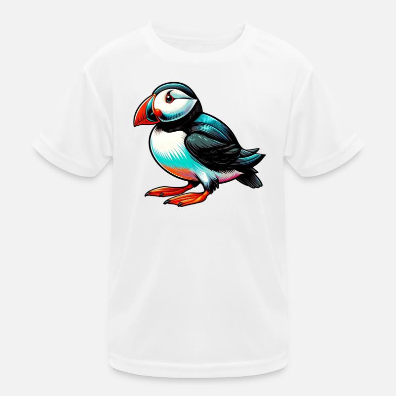 Papageitaucher Kinder Funktions-T-Shirt