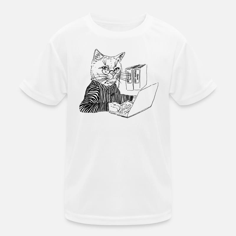 OFFICE KITTY Kids Functional T-Shirt