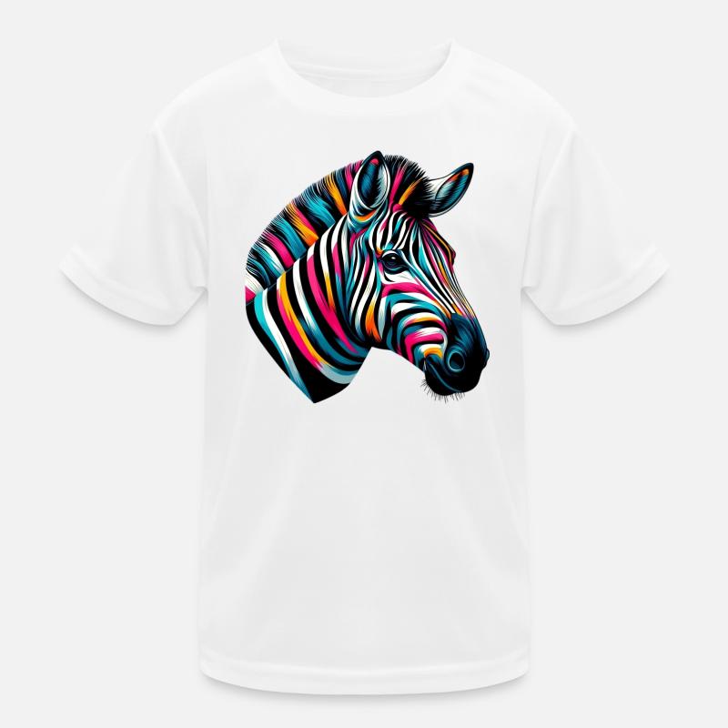 Zebra Kinder Funktions-T-Shirt