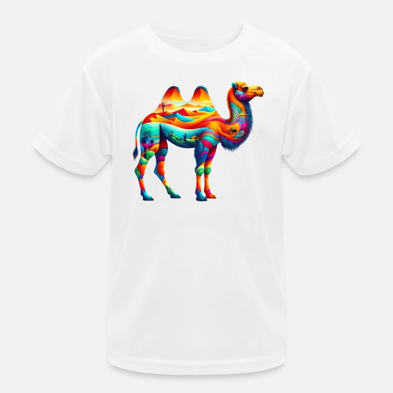 Kamel Kinder Funktions-T-Shirt