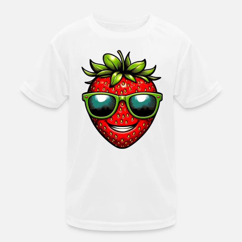 Strawberry Strawberries Kids Functional T-Shirt
