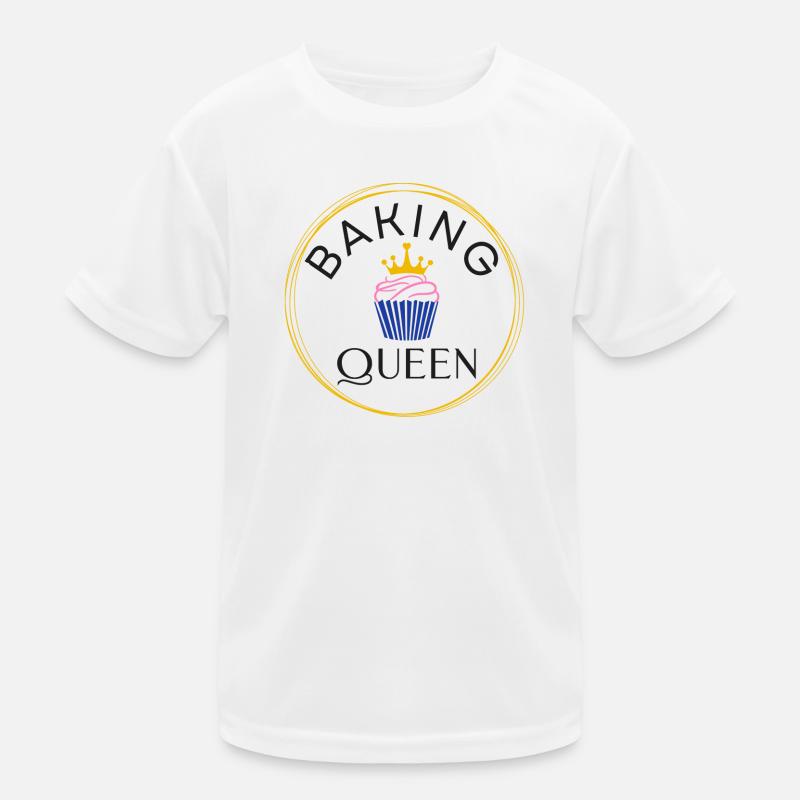 Baking Queen personalisierbar Kinder Funktions-T-Shirt