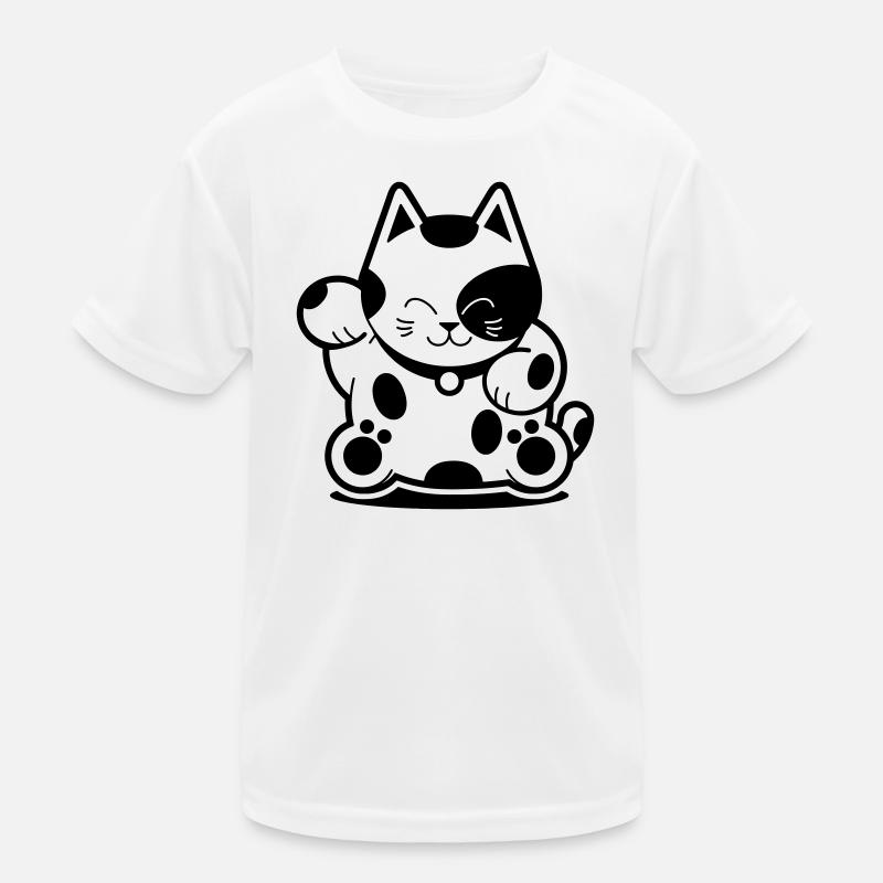 Chat chanceux T-shirt sport Enfant