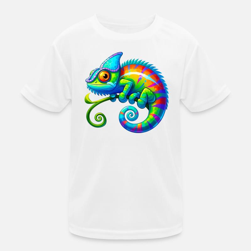 Chamäleon Kinder Funktions-T-Shirt