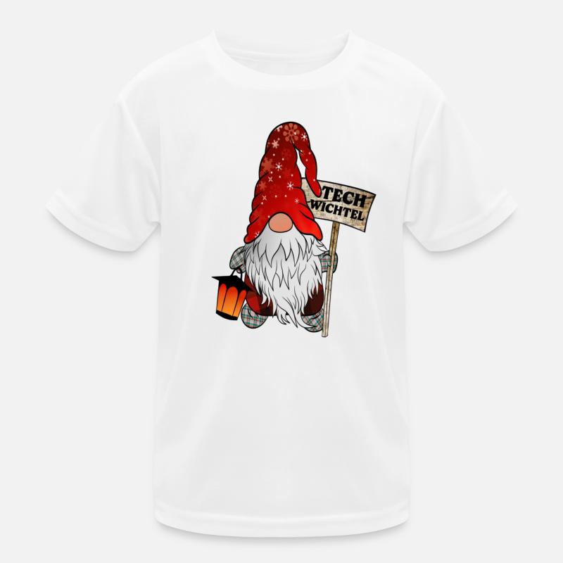 Tech Gnome – IT Christmas Gnome Kids Functional T-Shirt