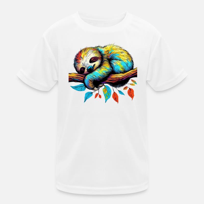 Faultier Kinder Funktions-T-Shirt