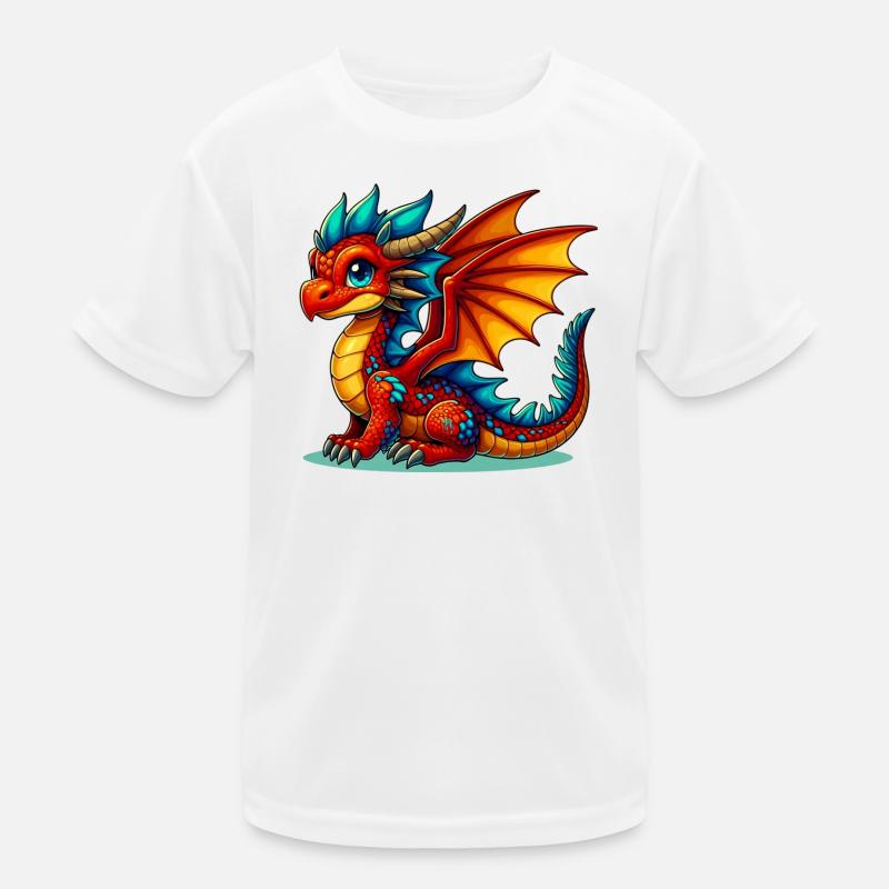 Drache Kinder Funktions-T-Shirt