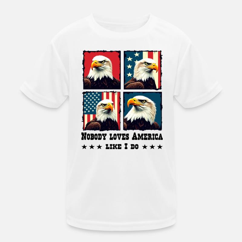 Bald eagle Kids Functional T-Shirt