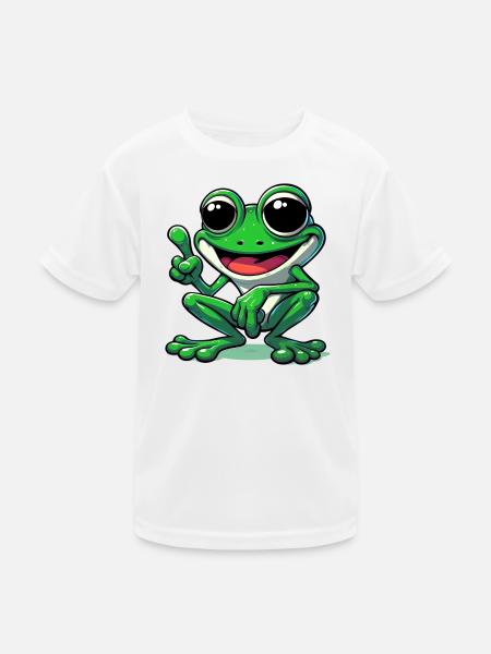 Frog - Kids Functional T-Shirt - white - Front