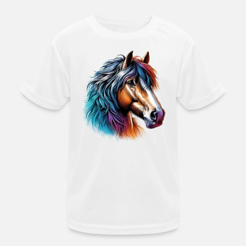 Cheval T-shirt sport Enfant