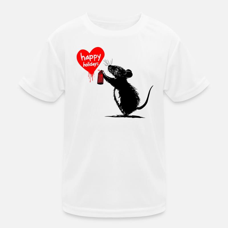 Holiday Rebel: Graffiti Greetings Kids Functional T-Shirt