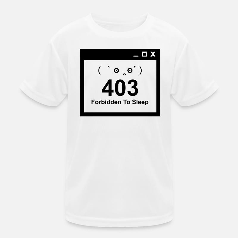 403 Interdit de dormir - Nerd Baby Design T-shirt sport Enfant