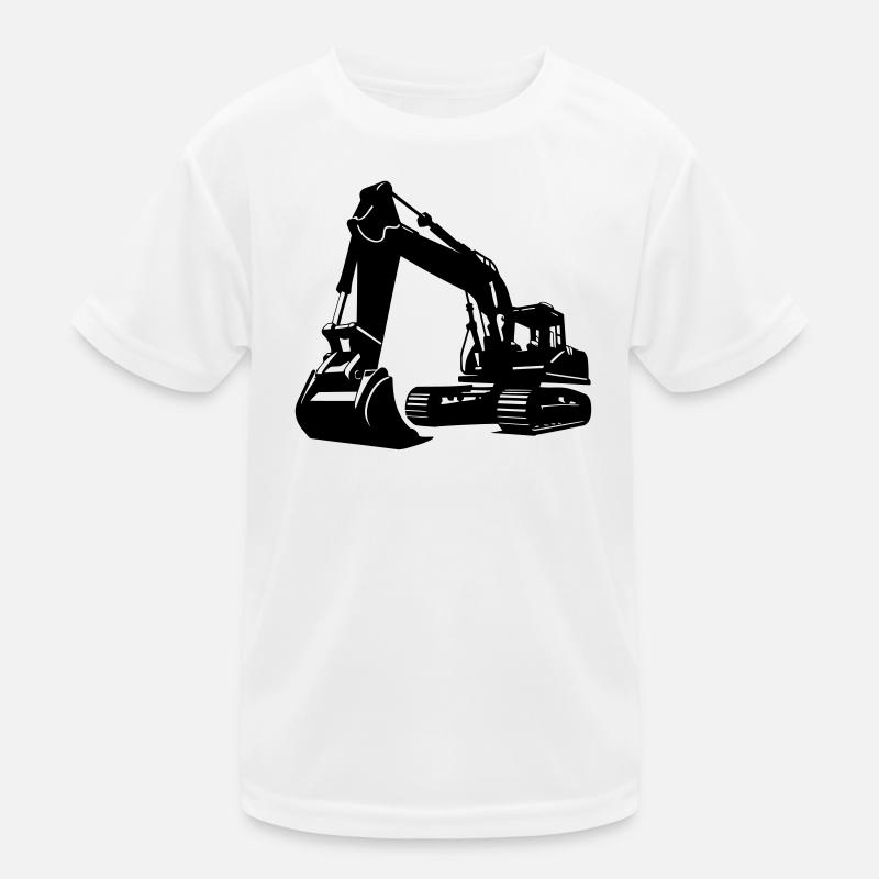 Bagger / excavator Kinder Funktions-T-Shirt