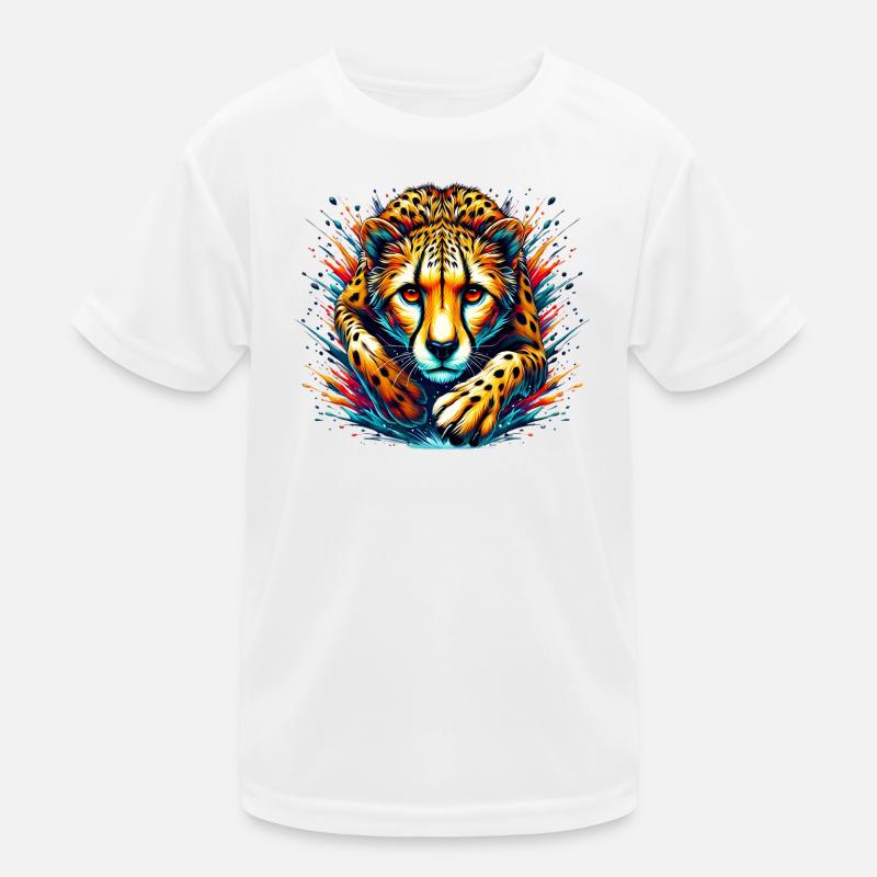 Gepard Kinder Funktions-T-Shirt