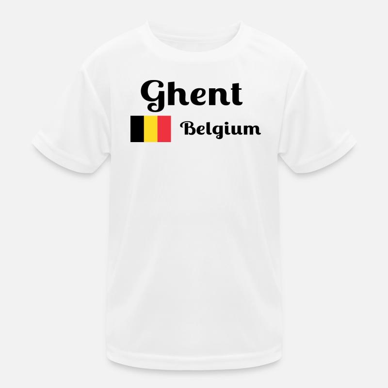Gent Belgien - Stilvolle Drucke Kinder Funktions-T-Shirt