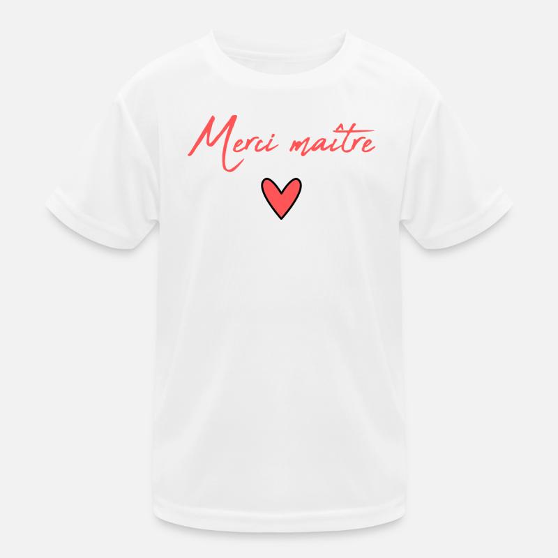 MERCI. MAÎTRESSE. MAÎTRE. MERCI MAÎTRESSE T-shirt sport Enfant