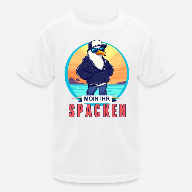MOIN IHR SPACKEN! Kinder Funktions-T-Shirt