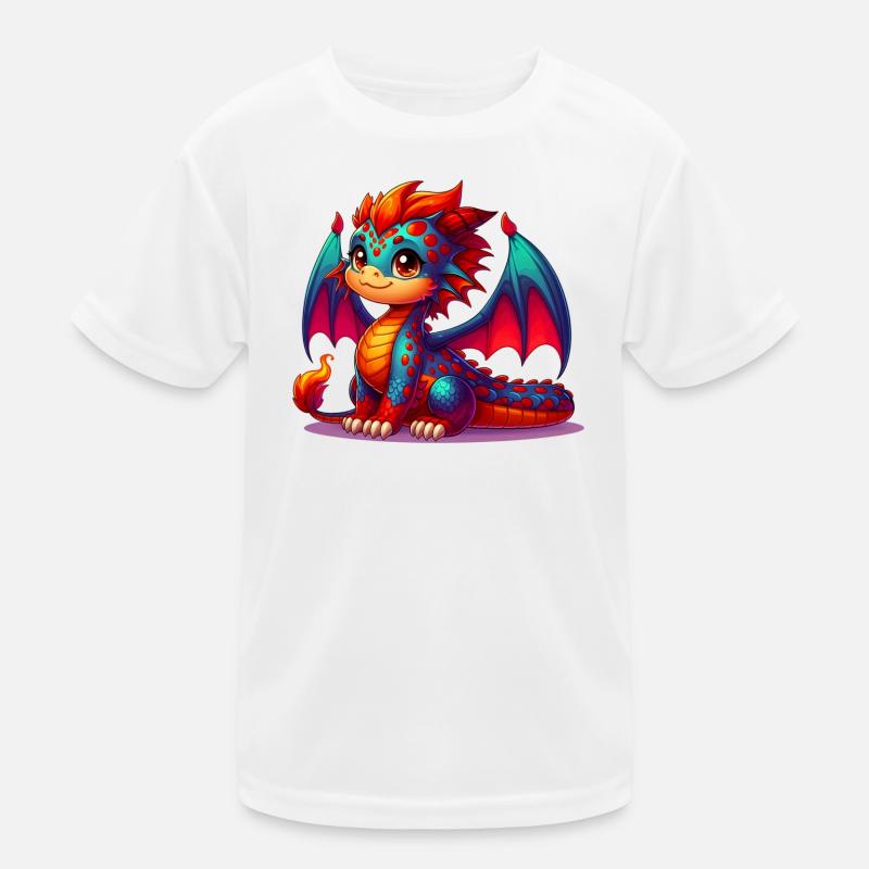 Drache Kinder Funktions-T-Shirt