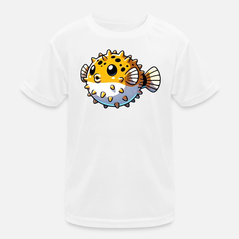Kugelfisch Kinder Funktions-T-Shirt