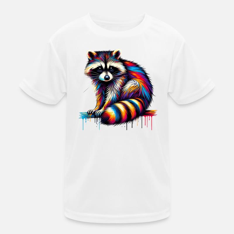 Waschbär Kinder Funktions-T-Shirt
