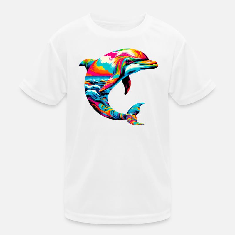 Delfin Kinder Funktions-T-Shirt