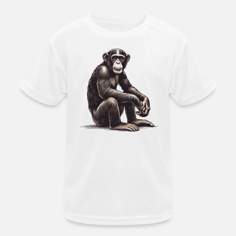 Schimpanse Kinder Funktions-T-Shirt