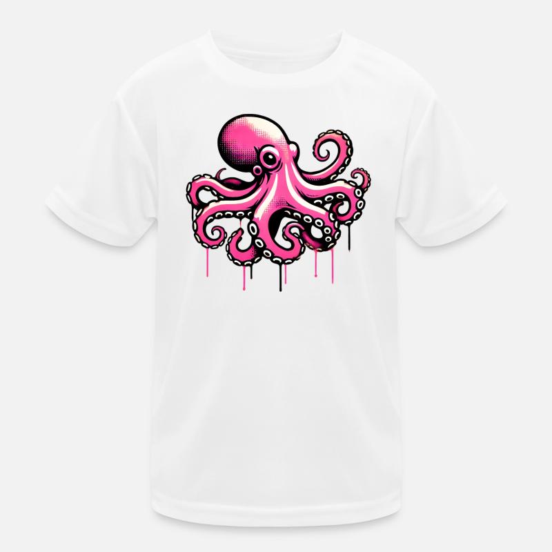 Krake Kinder Funktions-T-Shirt