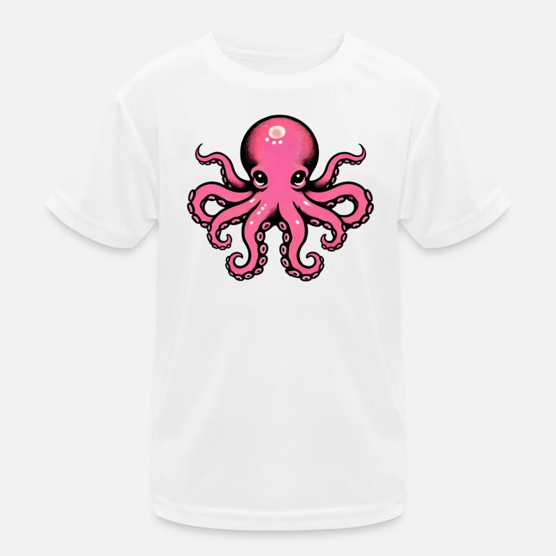 Krake Kinder Funktions-T-Shirt
