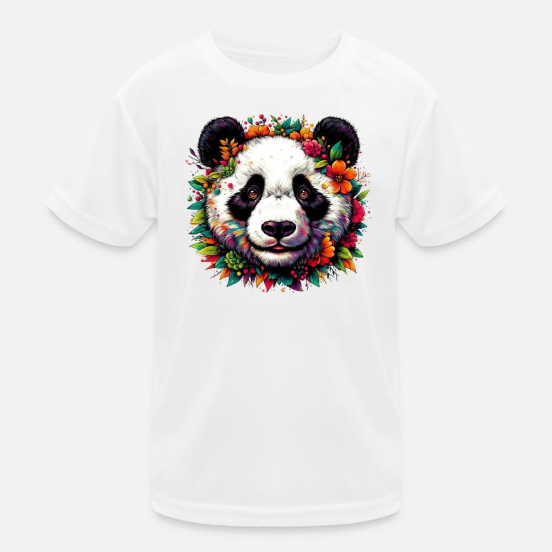 Panda Kinder Funktions-T-Shirt