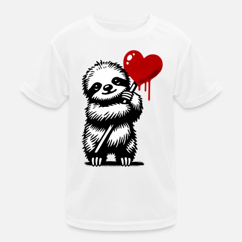 Faultier Kinder Funktions-T-Shirt