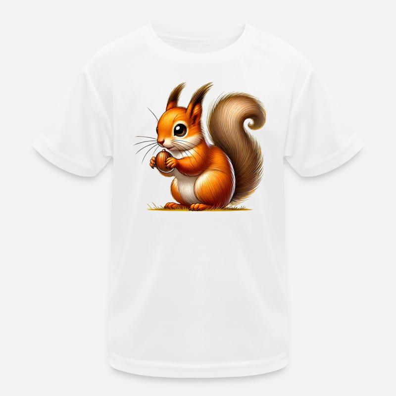 Eichhörnchen Kinder Funktions-T-Shirt