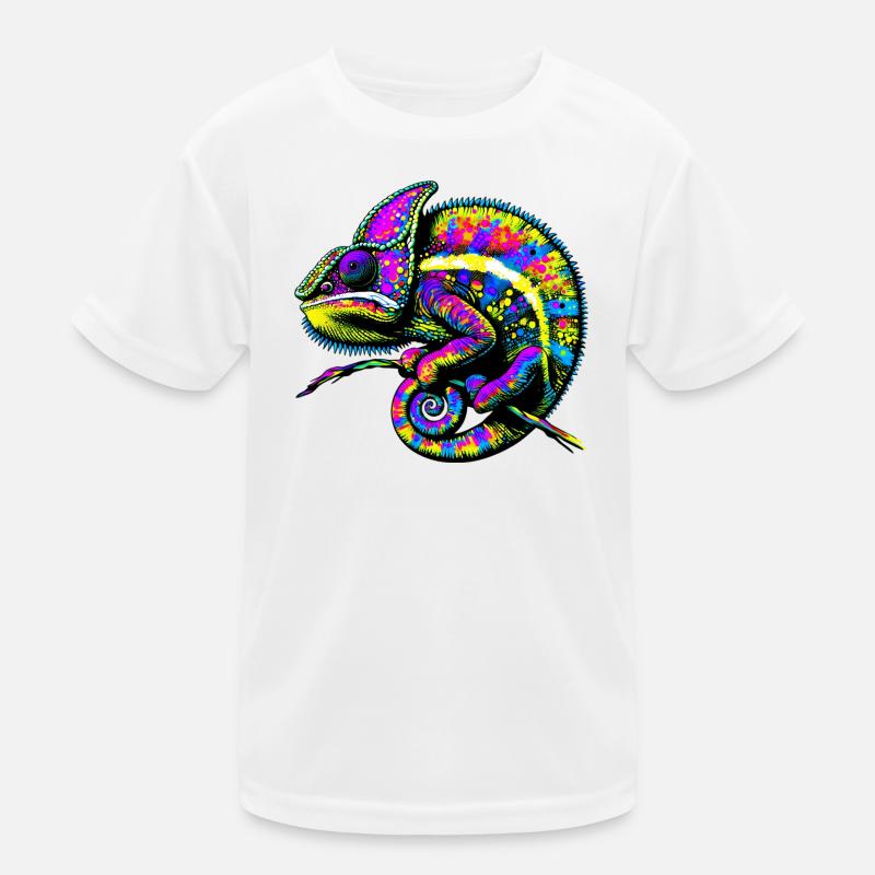 Chamäleon Kinder Funktions-T-Shirt