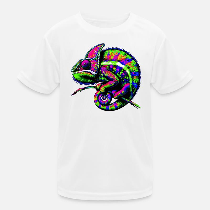 Chamäleon Kinder Funktions-T-Shirt