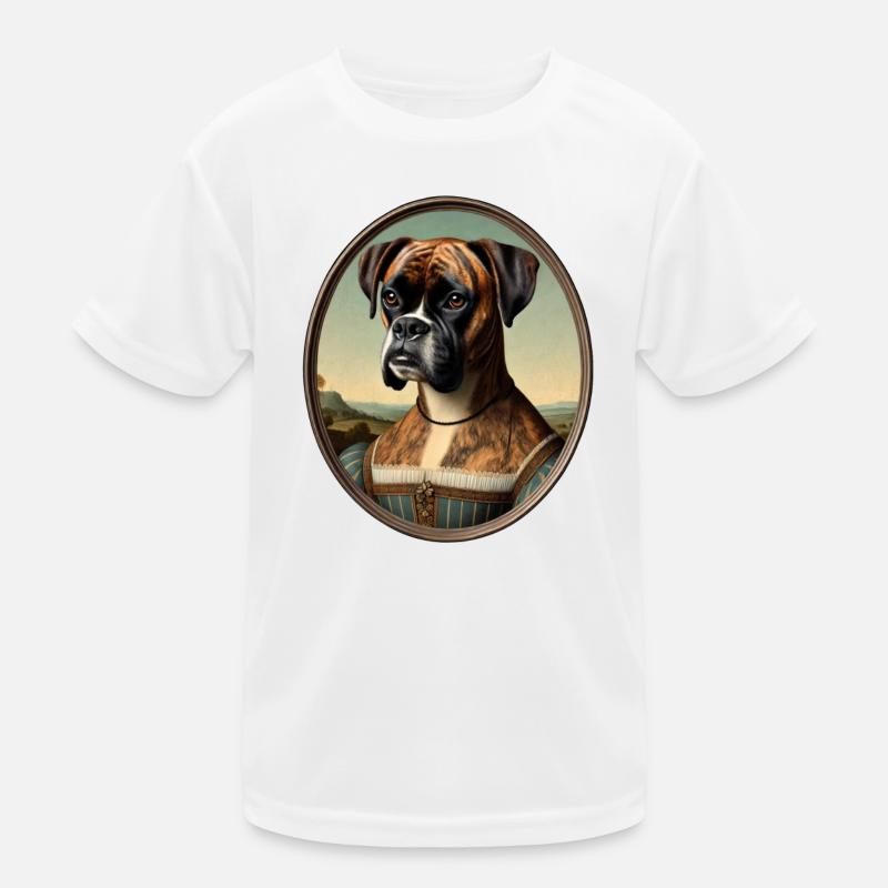 Porträt eines Boxers im Stil der Renaissance Kinder Funktions-T-Shirt
