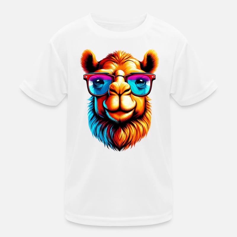 Camel avec lunettes de soleil T-shirt sport Enfant