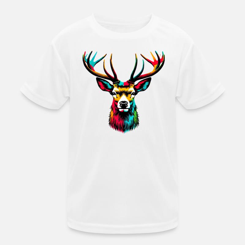 Hirsch Kinder Funktions-T-Shirt