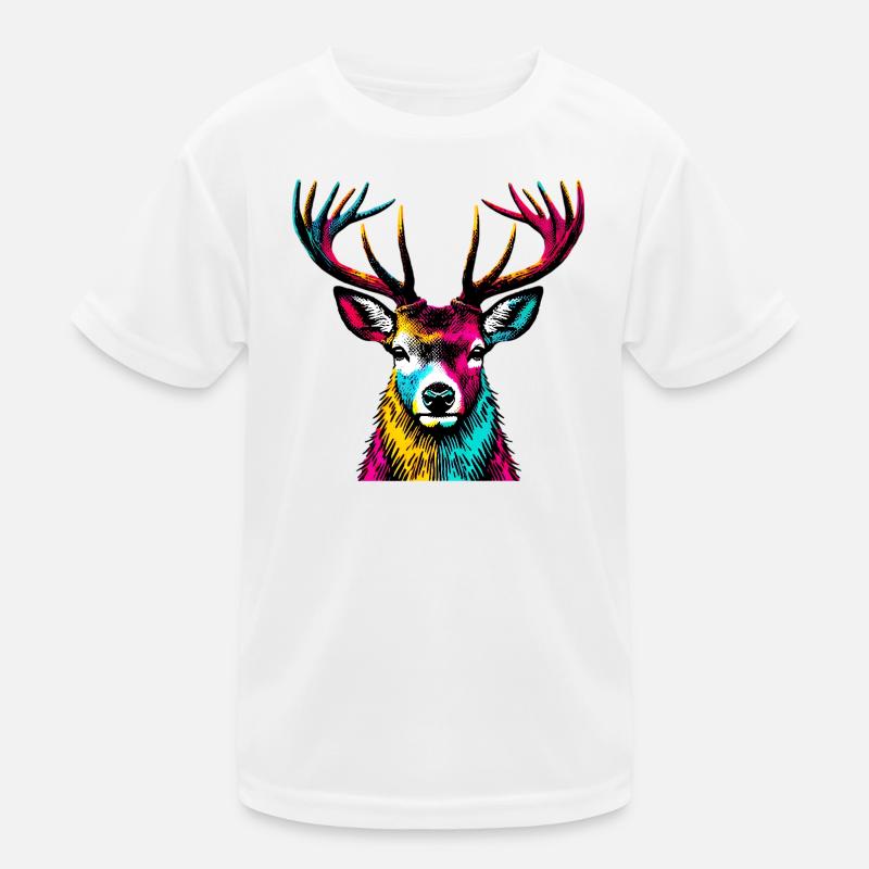 Hirsch Kinder Funktions-T-Shirt
