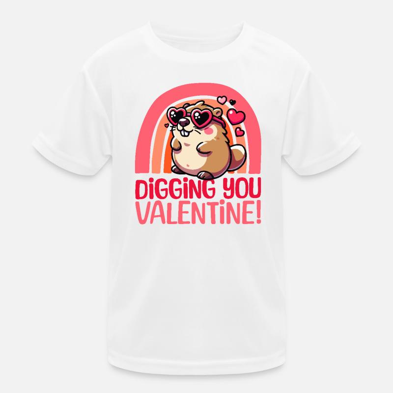 Tu es génial, Valentin - Design de marmotte mignon T-shirt sport Enfant