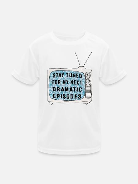 Stay Tuned - Kids Functional T-Shirt - white - Front
