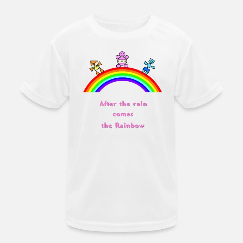 Nach dem Regenregenbogen-Arc Kinder Funktions-T-Shirt