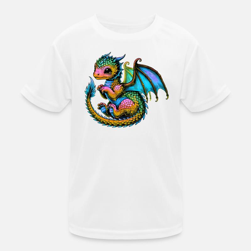 Drache Kinder Funktions-T-Shirt