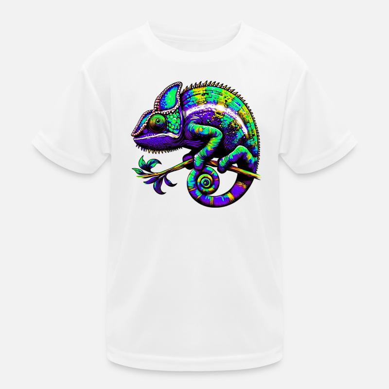 Chamäleon Kinder Funktions-T-Shirt