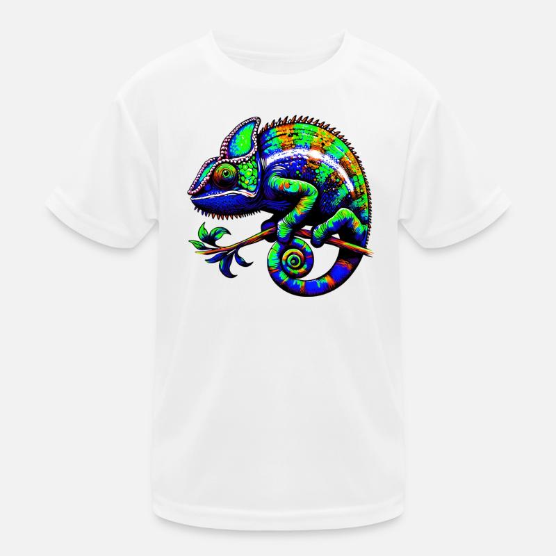Chamäleon Kinder Funktions-T-Shirt