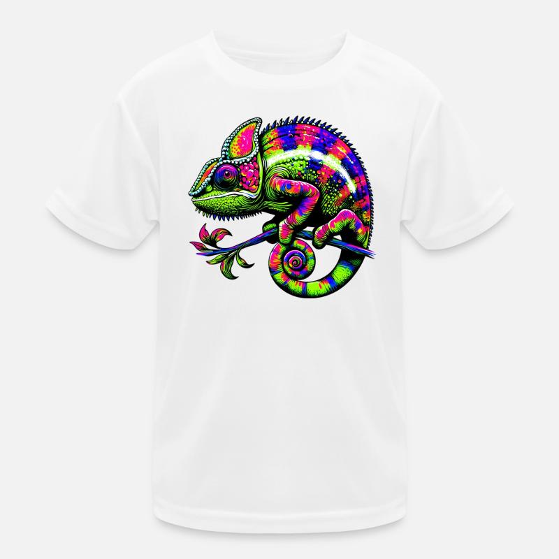 Chamäleon Kinder Funktions-T-Shirt