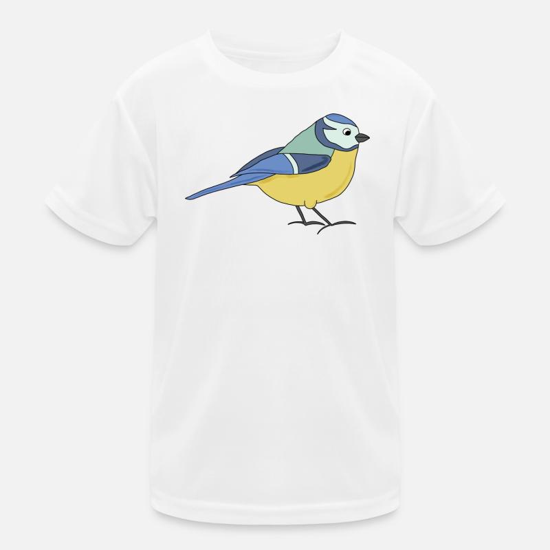 kleine Blaumeise, bunt Kinder Funktions-T-Shirt