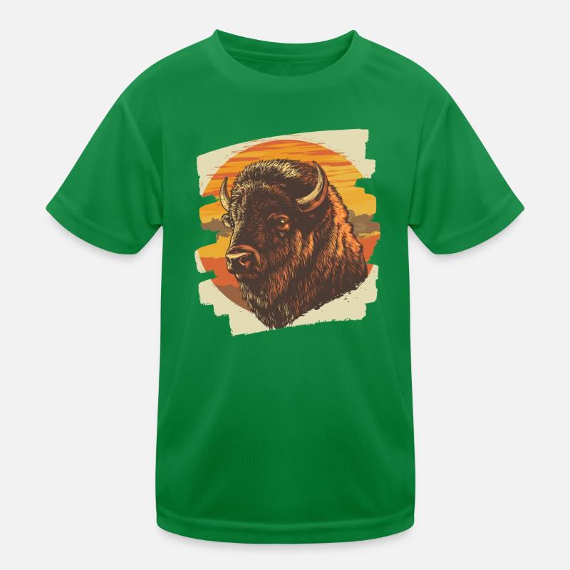 Bison Kids Functional T-Shirt