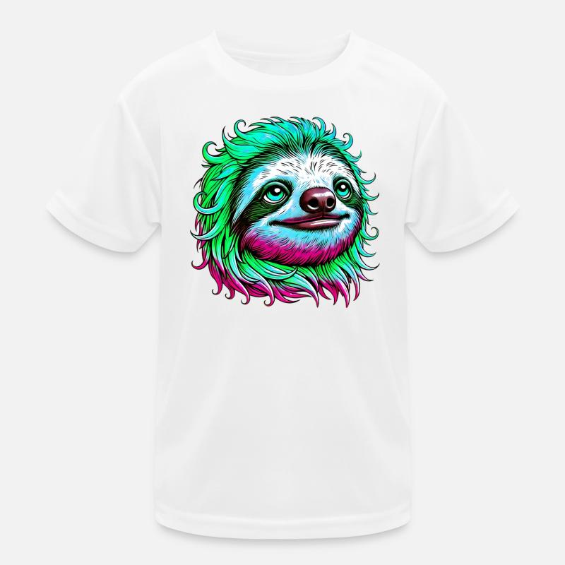 Faultier Kinder Funktions-T-Shirt