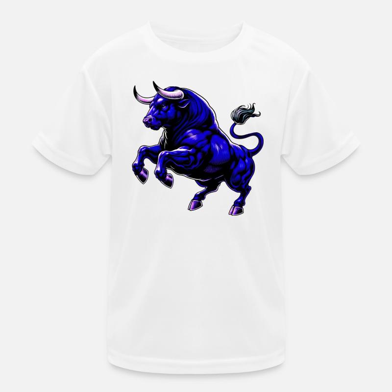 Stier Kinder Funktions-T-Shirt