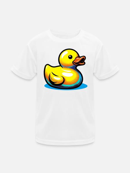 Duckling Duck Duck Duck - Kids Functional T-Shirt - white - Front